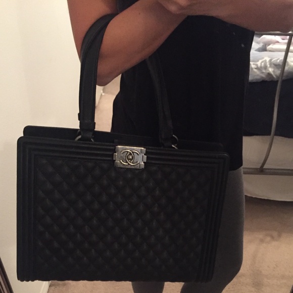 Chanel boy bag quilted - large shopper - Picture 4 of 8